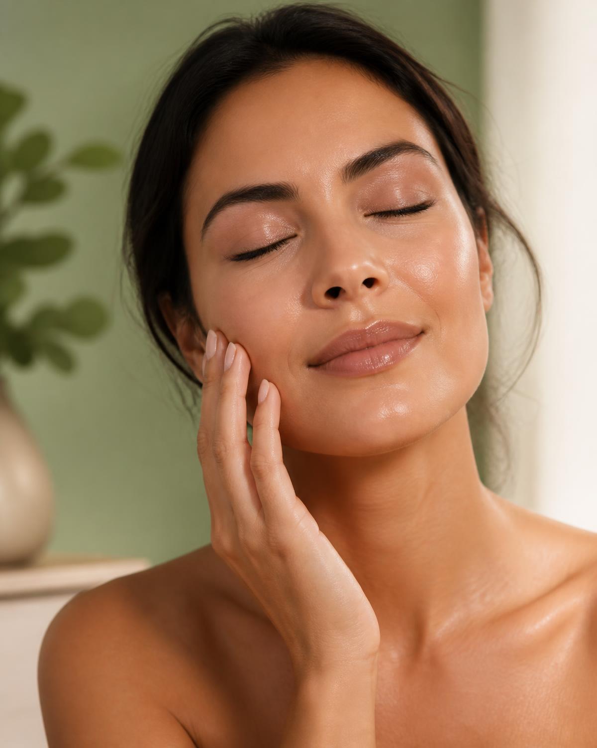 Woman with radiant, healthy skin after an aesthetic treatment at TODÁ Skin & Wellness